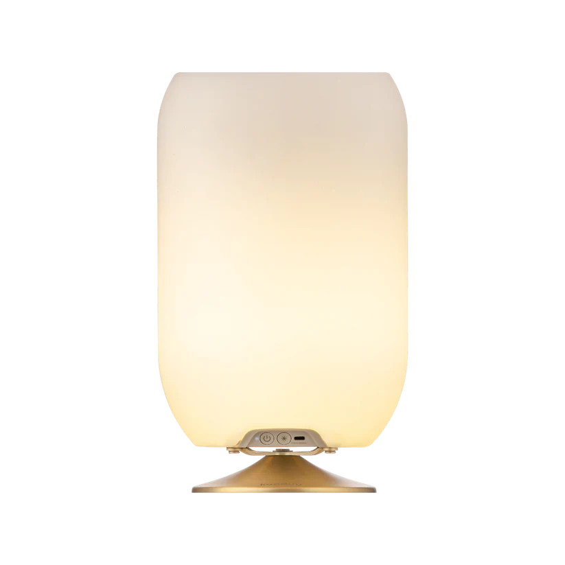 LED-Lampe mit JBL Bluetooth-Lautsprecher & Getränkekühler - Atmos Brass