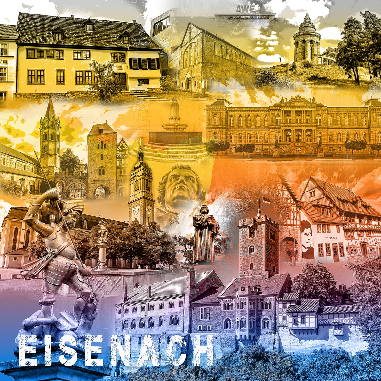 Stadtcollage Eisenach
