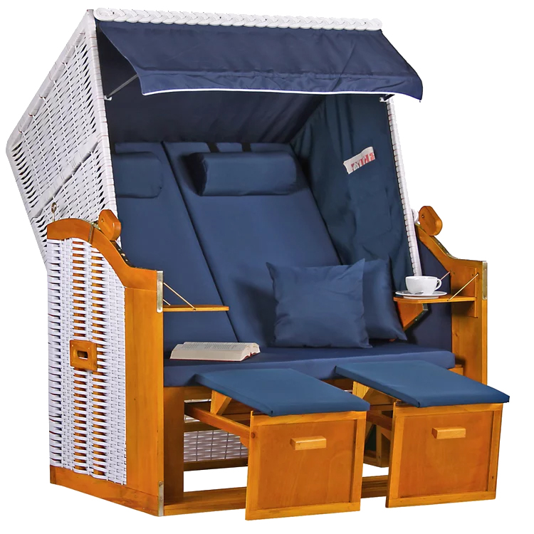 Strandkorb "Meeresbrise" aus Wacholder 2-Sitzer