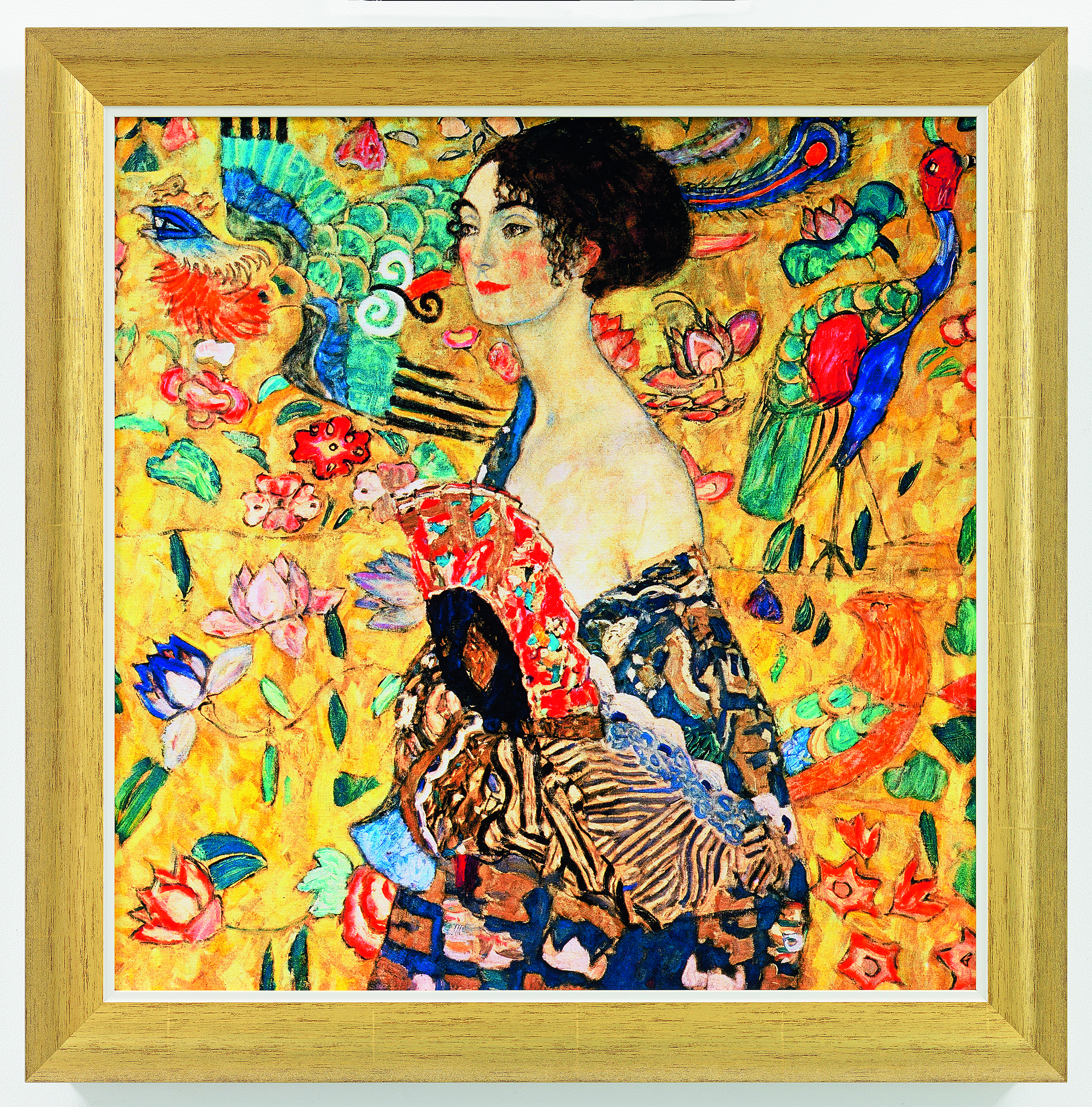 Gemälde "Dame mit Fächer" (1917-1918) – Gustav Klimt