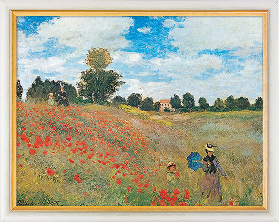 Bild Das Mohnfeld bei Argenteuil (1873) Les coquelicots à Argenteuil – Claude Monet 