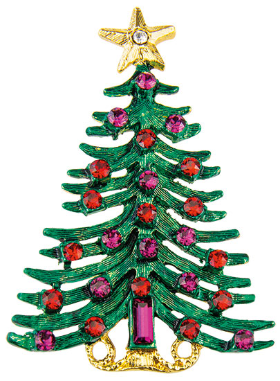 Weihnachtsbrosche "Weihnachtsbaum"