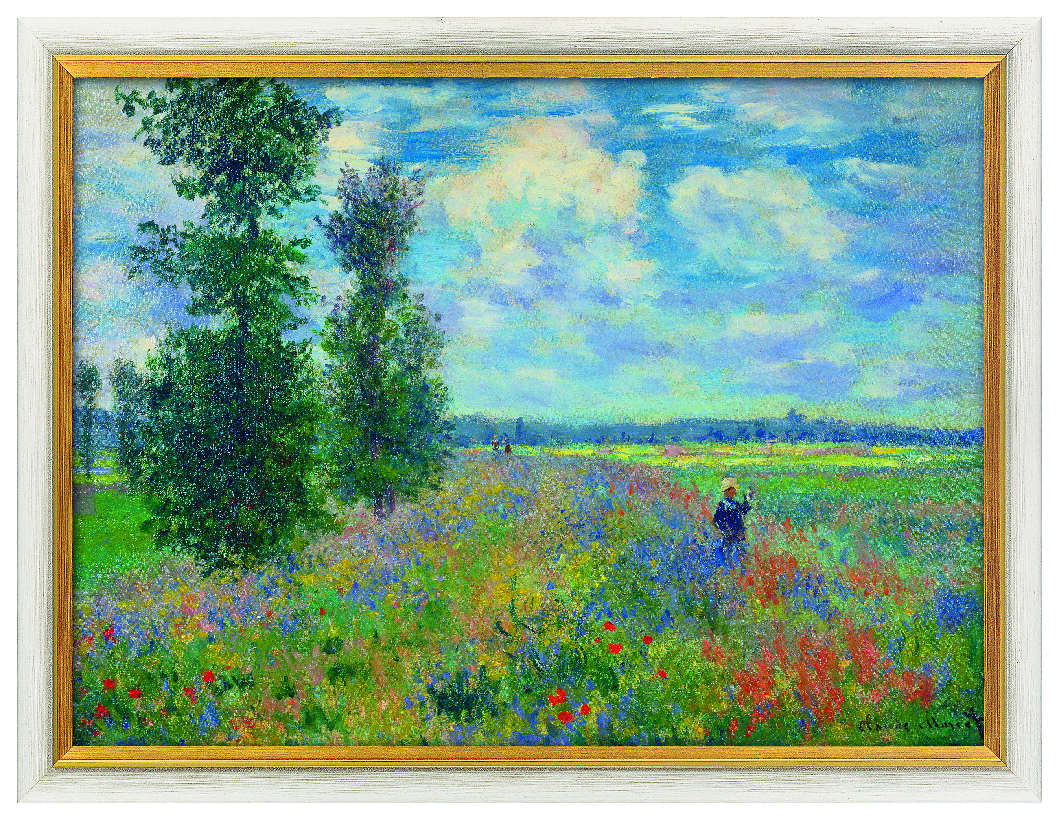 Gemälde Les Coquelicots (environs de Argenteuil) - Mohnfeld bei Argenteuil - Claude Monet