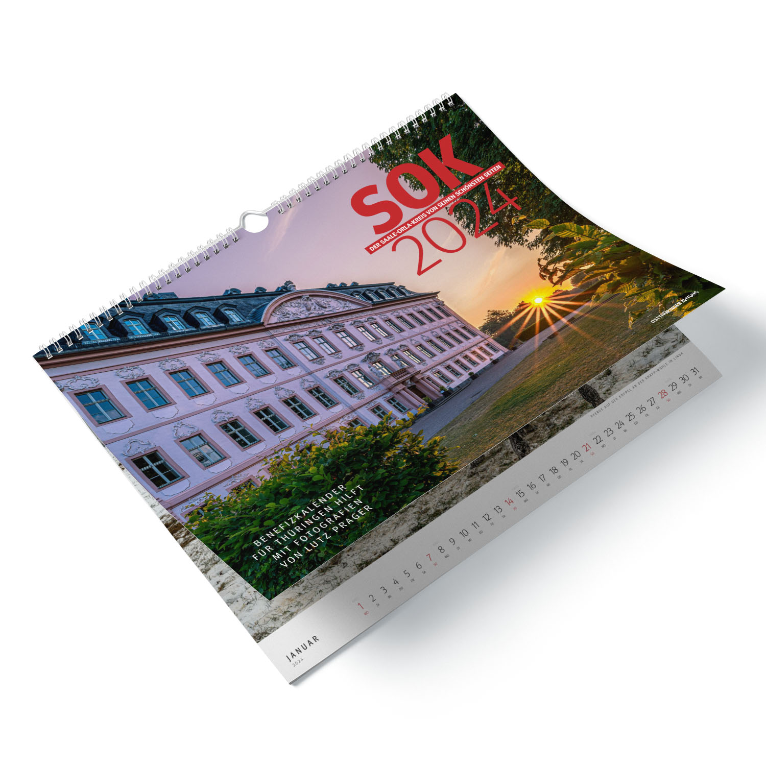 OTZ-Benefizkalender 2024 "Der Saale-Orla-Kreis von seinen schönsten Seiten"
