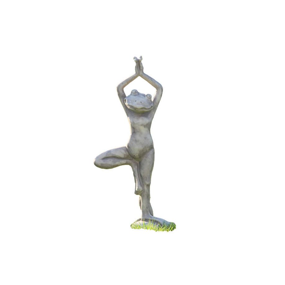 Gartenskulptur YOGA-FROSCH – "Der Baum"