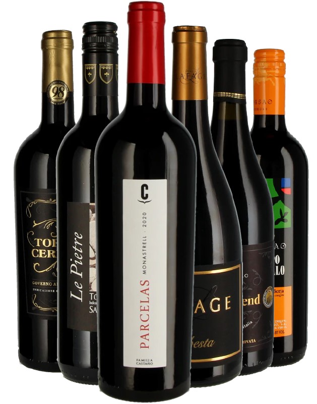 Weinabo 6er Jahrespaket - Rotwein