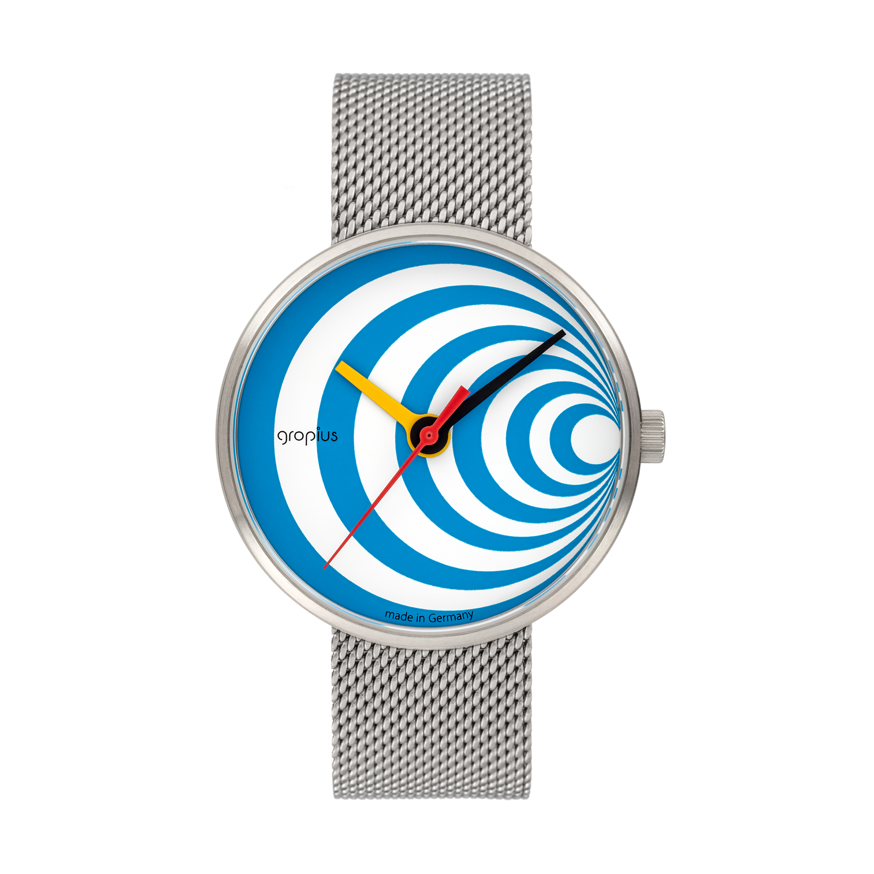 Armbanduhr Walter Gropius - Excentric Edelstahl blau
