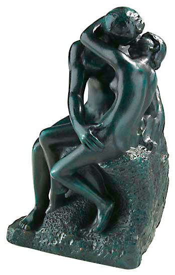 Skulptur Der Kuss (19 cm), Kunstguss - Auguste Rodin