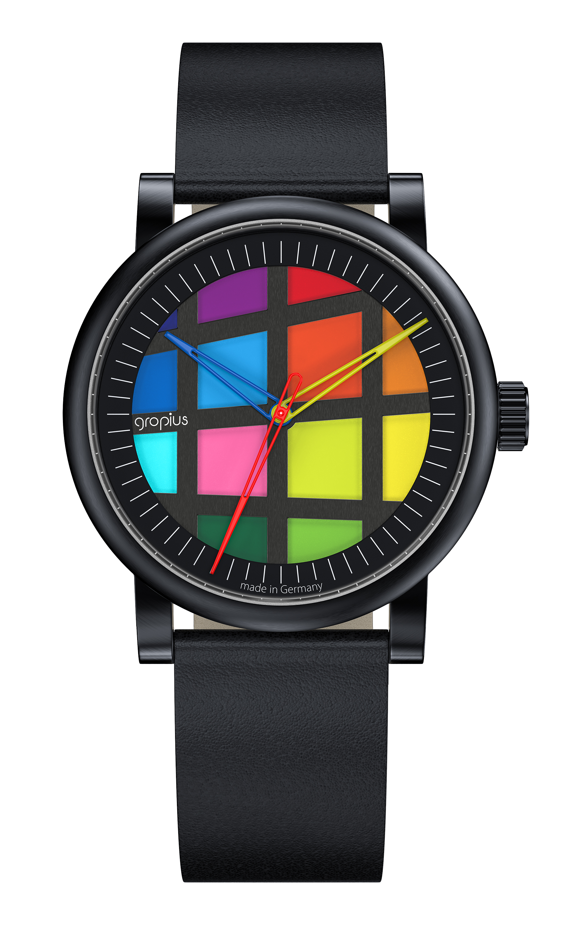 Armbanduhr Walter Gropius - Atrium Automatikuhr schwarz