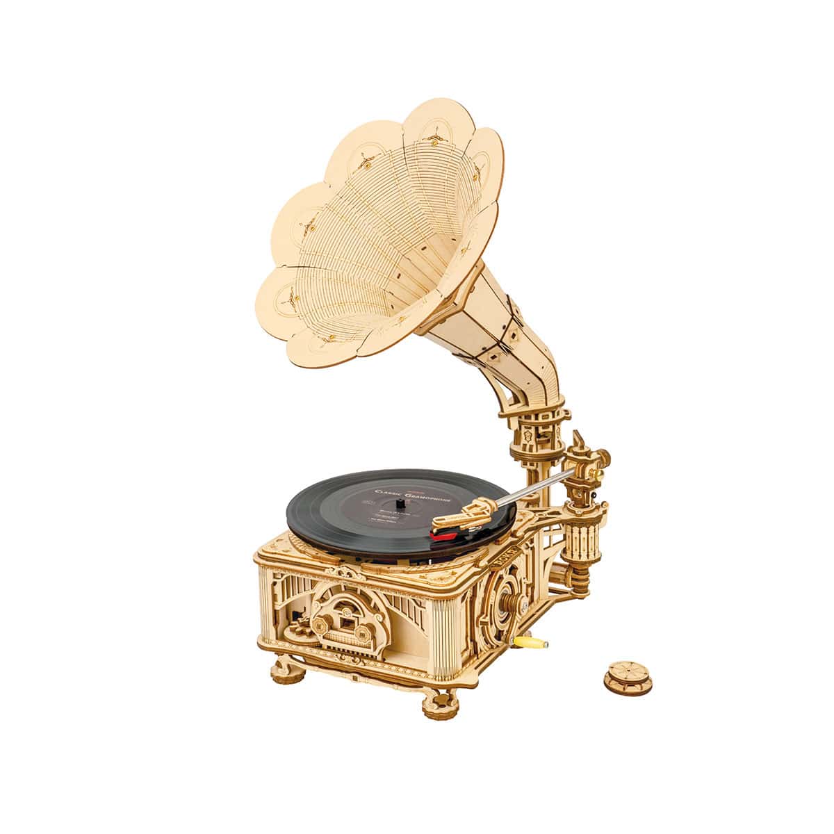 3D-Holzpuzzle Retro Grammophon