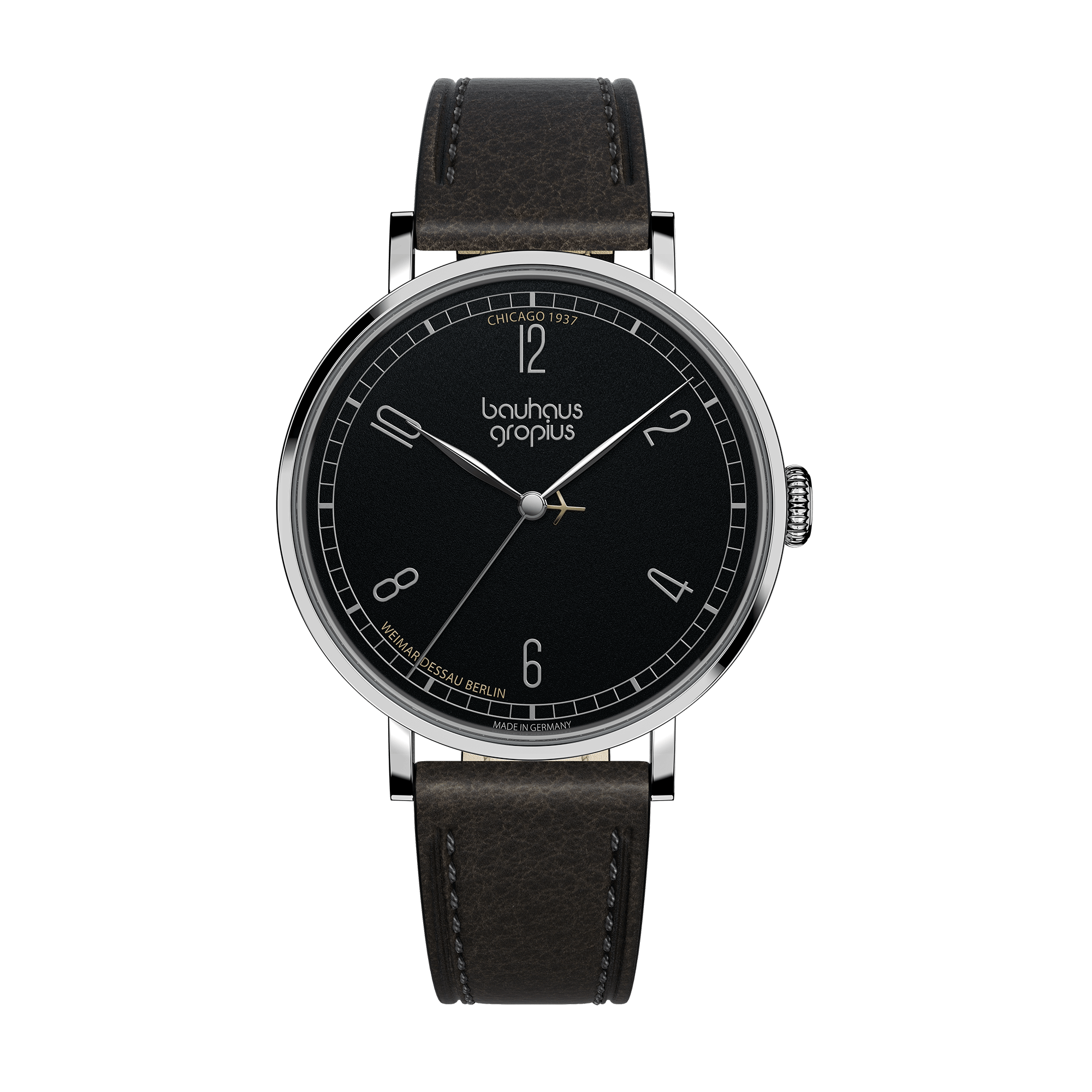 Armbanduhr Walter Gropius - Chicago 1937 - Limited Edition schwarz