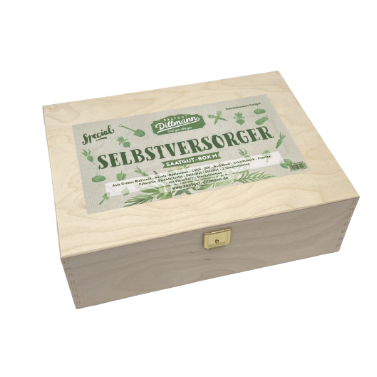 Saatgut-Box Holz: "Selbstversorger M"