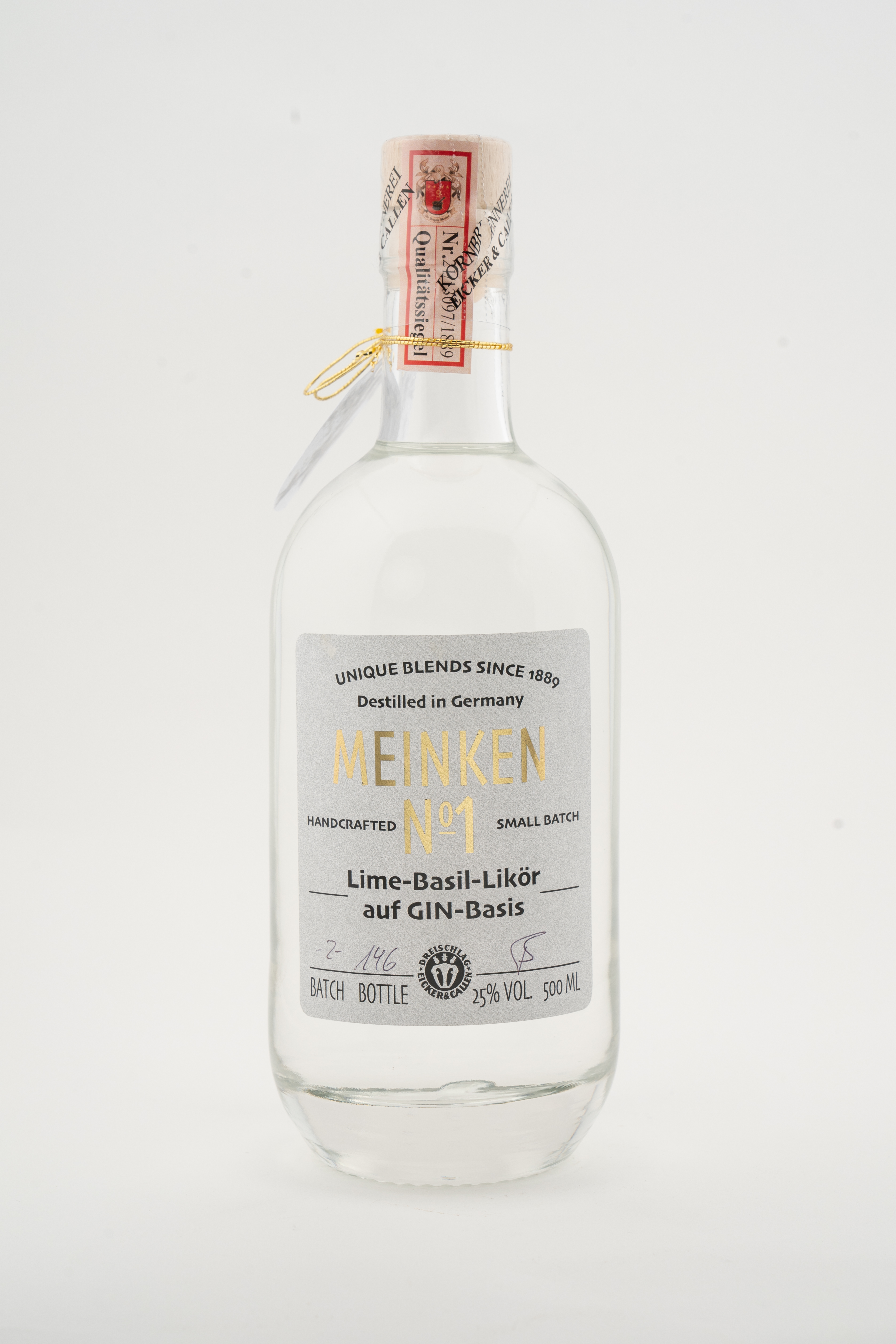 Likör Meinken No.1 auf Gin-Basis – Lime-Basil 0,5l