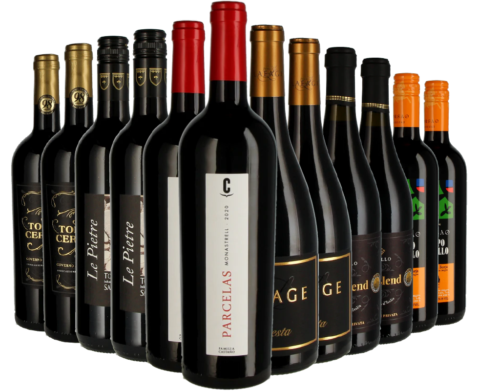 Weinabo 12er Jahrespaket - Rotwein