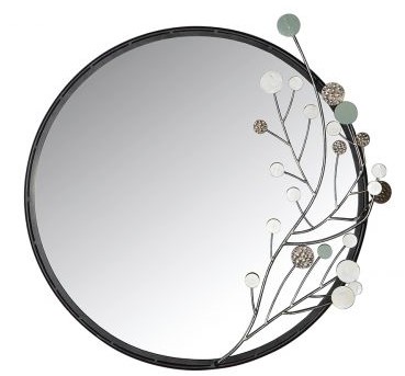 Spiegel | rund Blumendesign - Twig