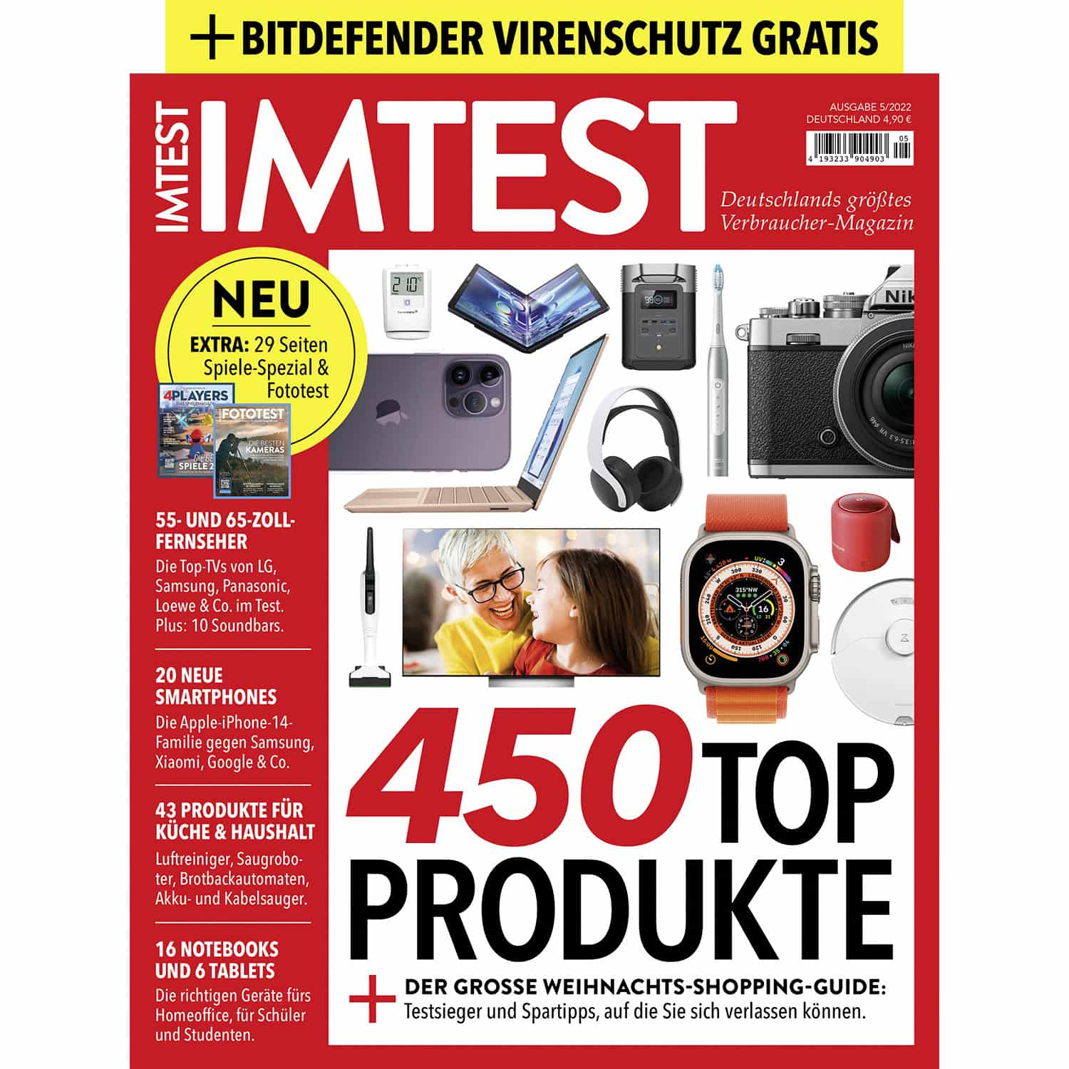 IMTEST - 450 Top-Produkte / Verbrauchermagazin 05/2022