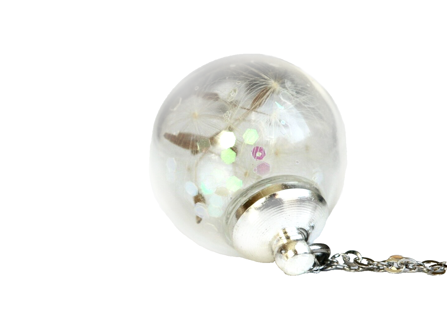 Silberkette | Pusteblumen & Glitzer