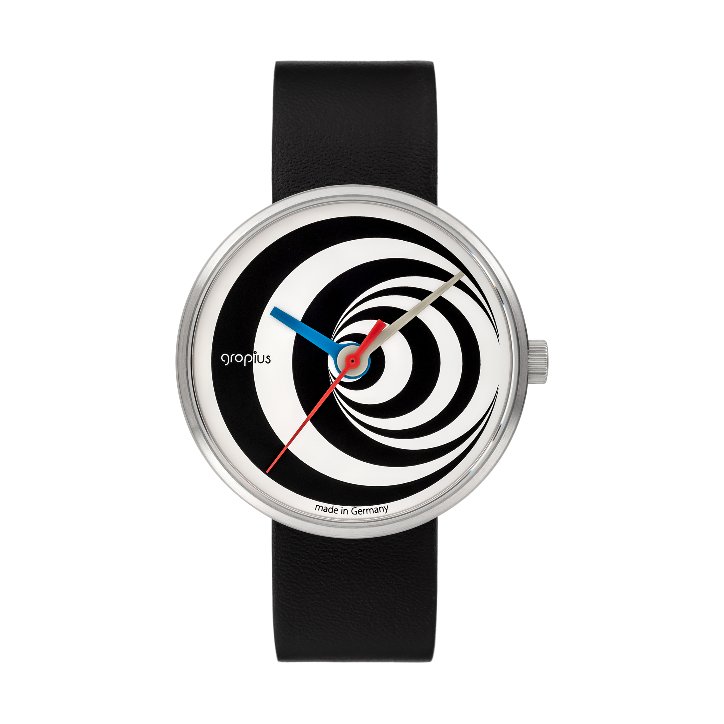 Armbanduhr Walter Gropius Lederband – Excentric schwarz