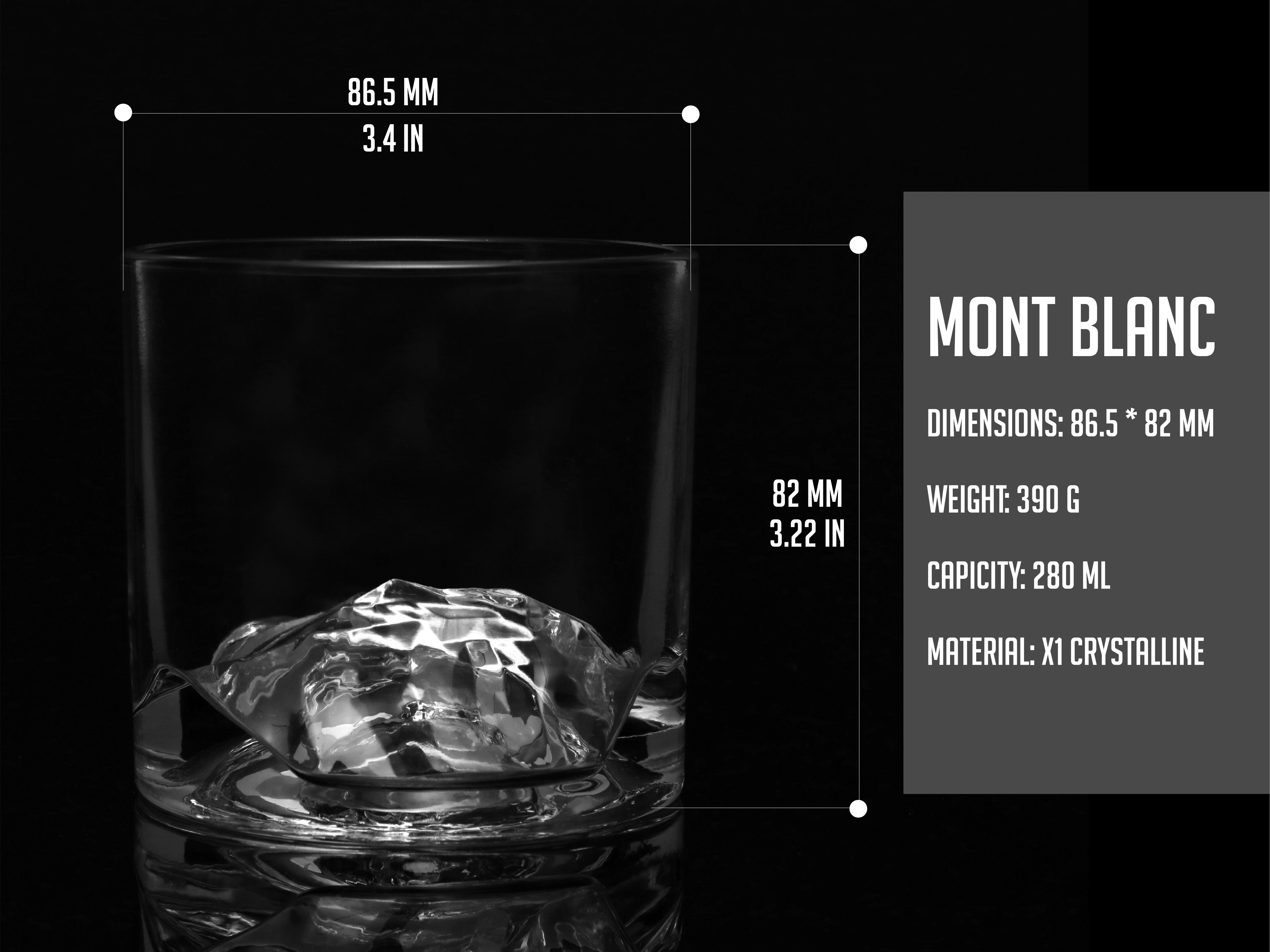 Whiskygläser Liiton "Mont Blanc" - 2er-Set