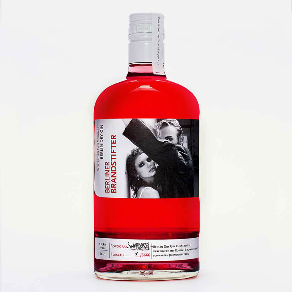 Dry Gin Kunstedition Set mit Jutebeutel – Berliner Brandstifter