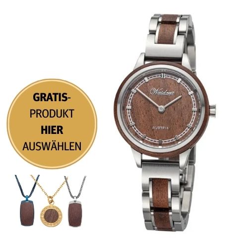 Damenuhr | Walnussholz – Petite Flocon