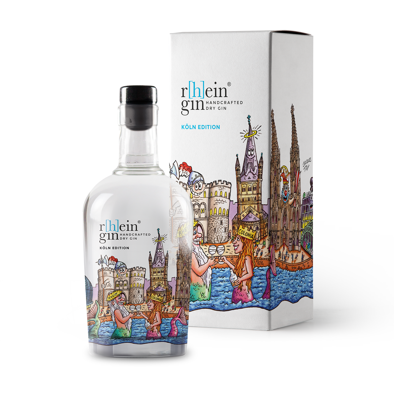 Handcrafted Dry Gin - r[h]eingin - Tilly Köln Edition