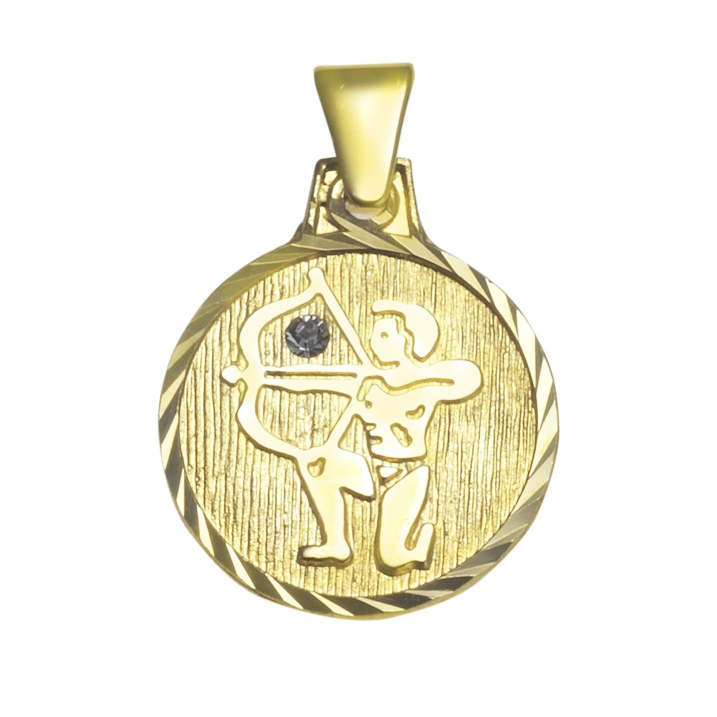 Sternzeichen Anhänger | 333 Gelbgold rund