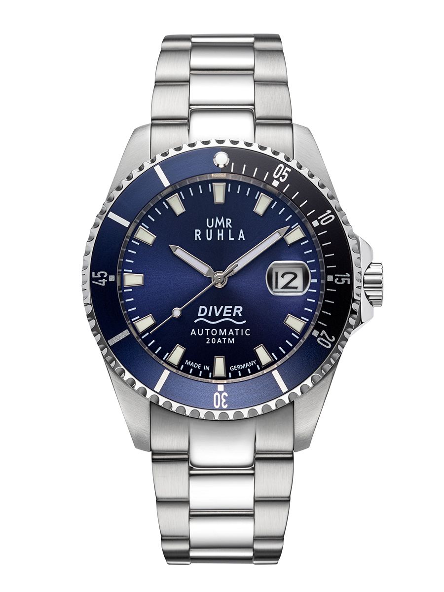 Armbanduhr Automatic blau schwarz – Diving Watch