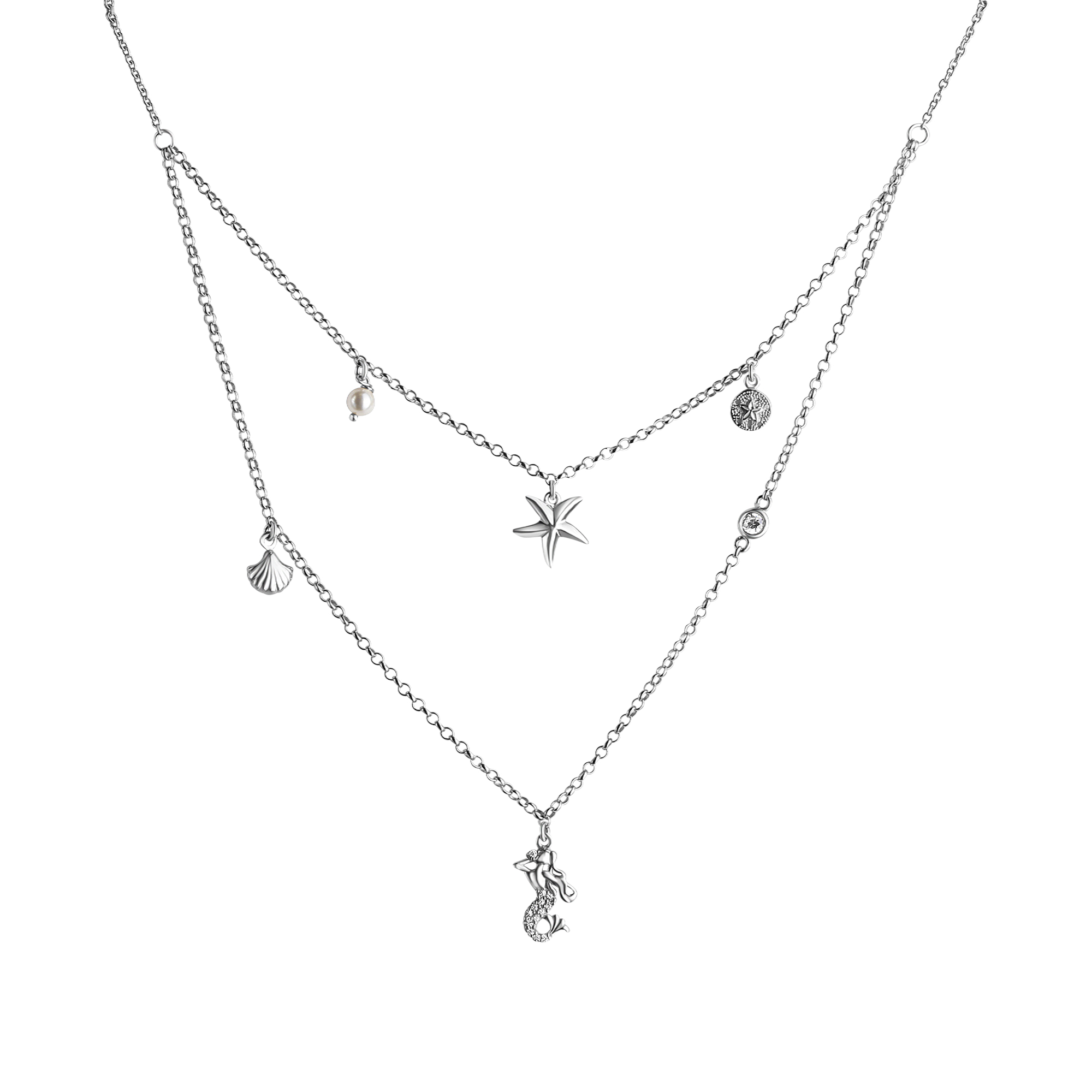 Kette Silber mit Anhänger – Maritim