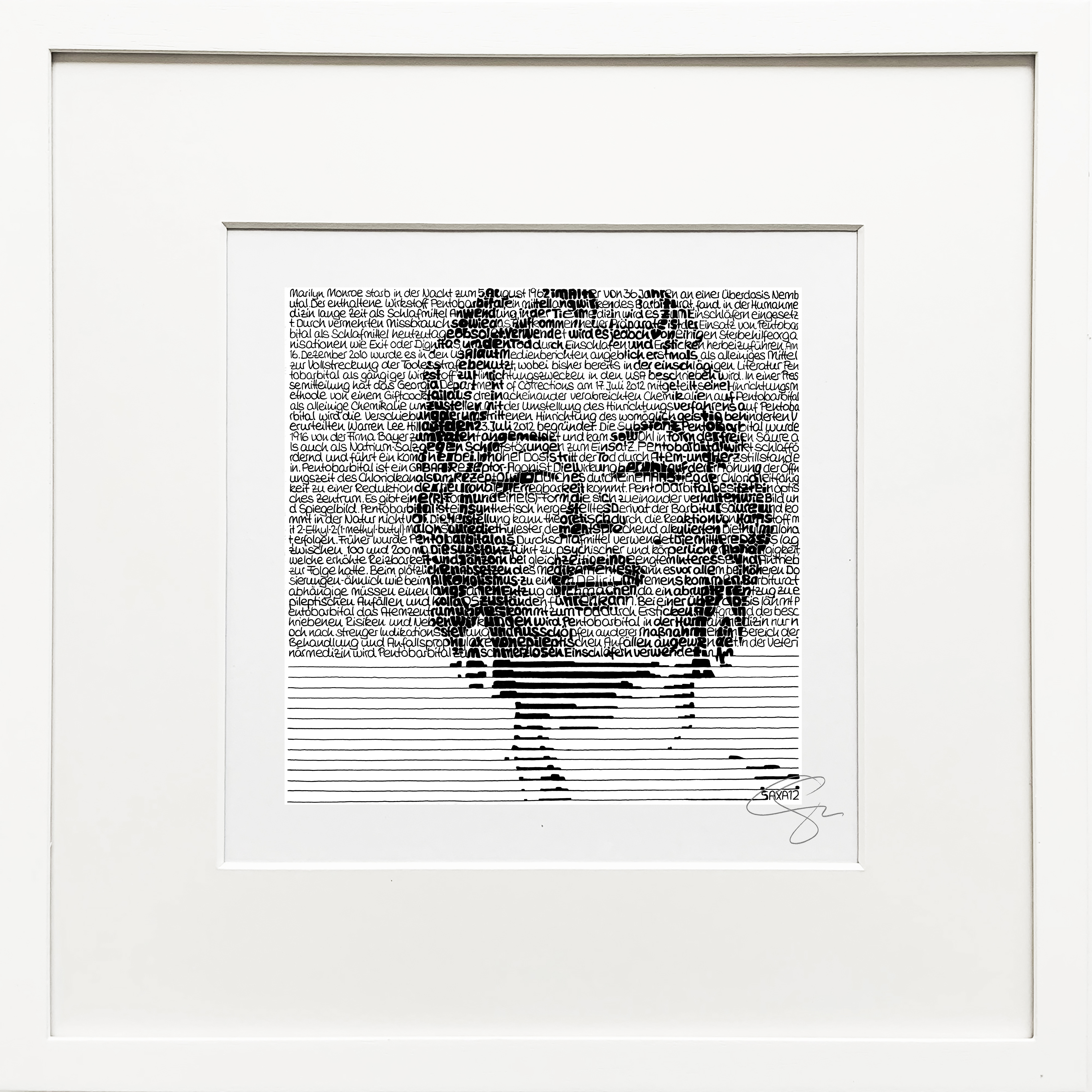 Bild | Marilyn Monroe – SAXA Edition Wortmalerei