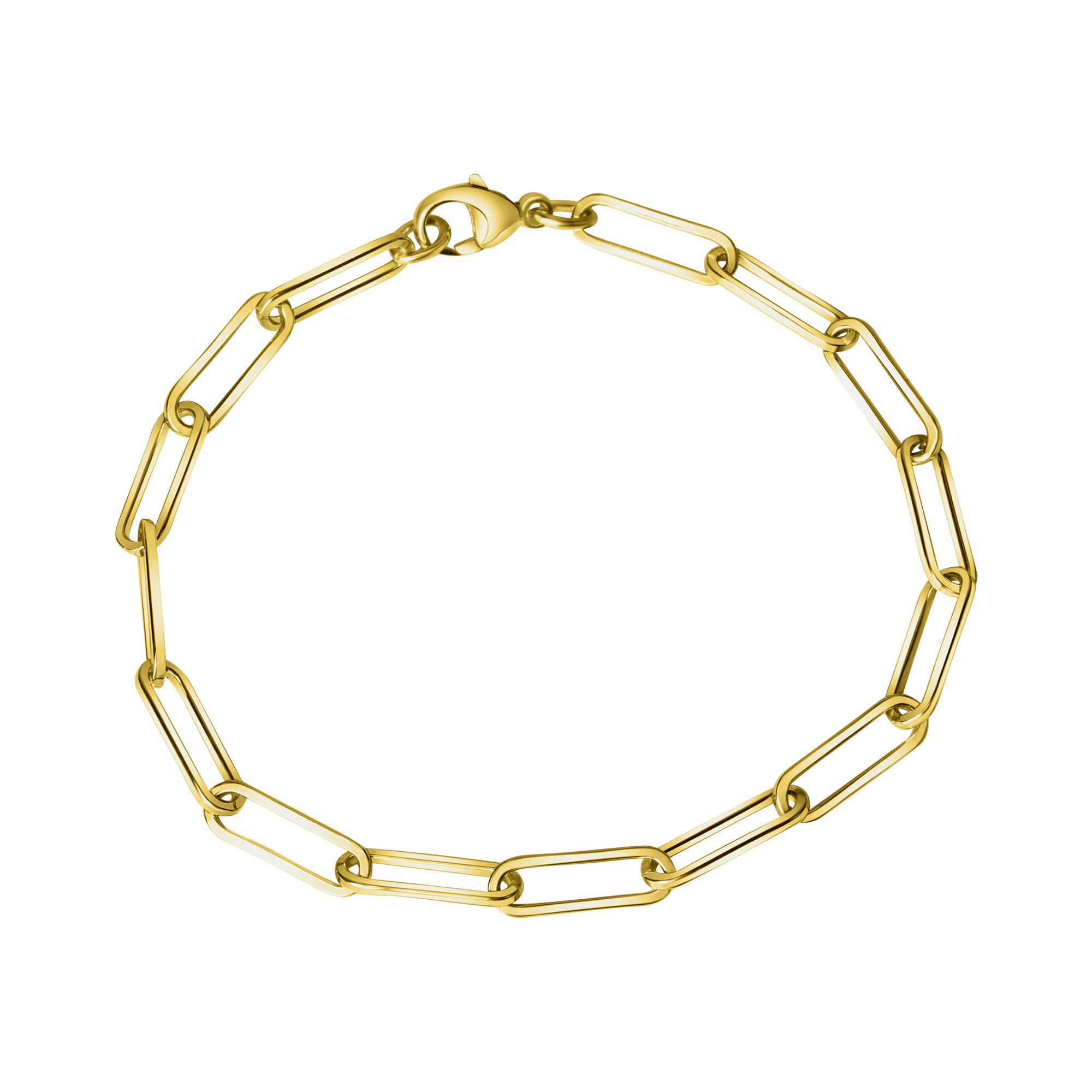 Armband Gliederkette | rhodiniert oder vergoldet