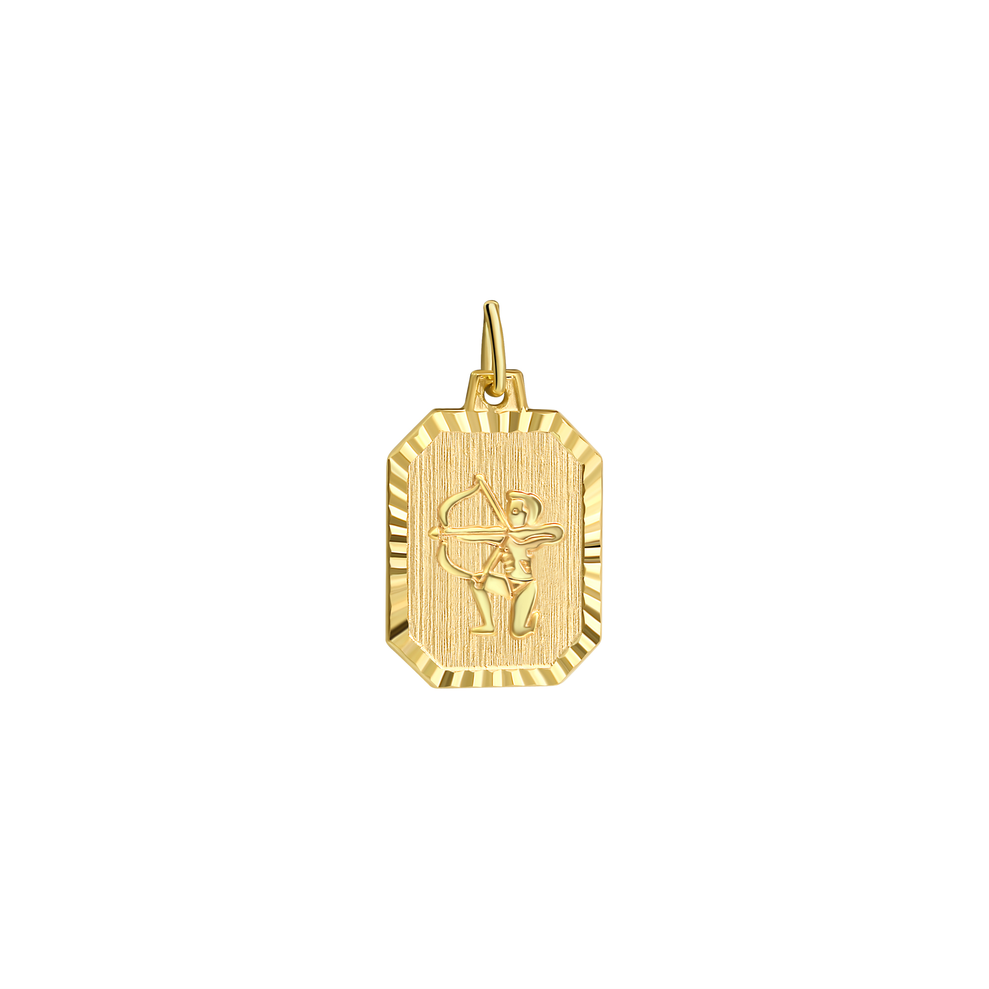 Sternzeichen Anhänger | 333 Gelbgold diamantiert