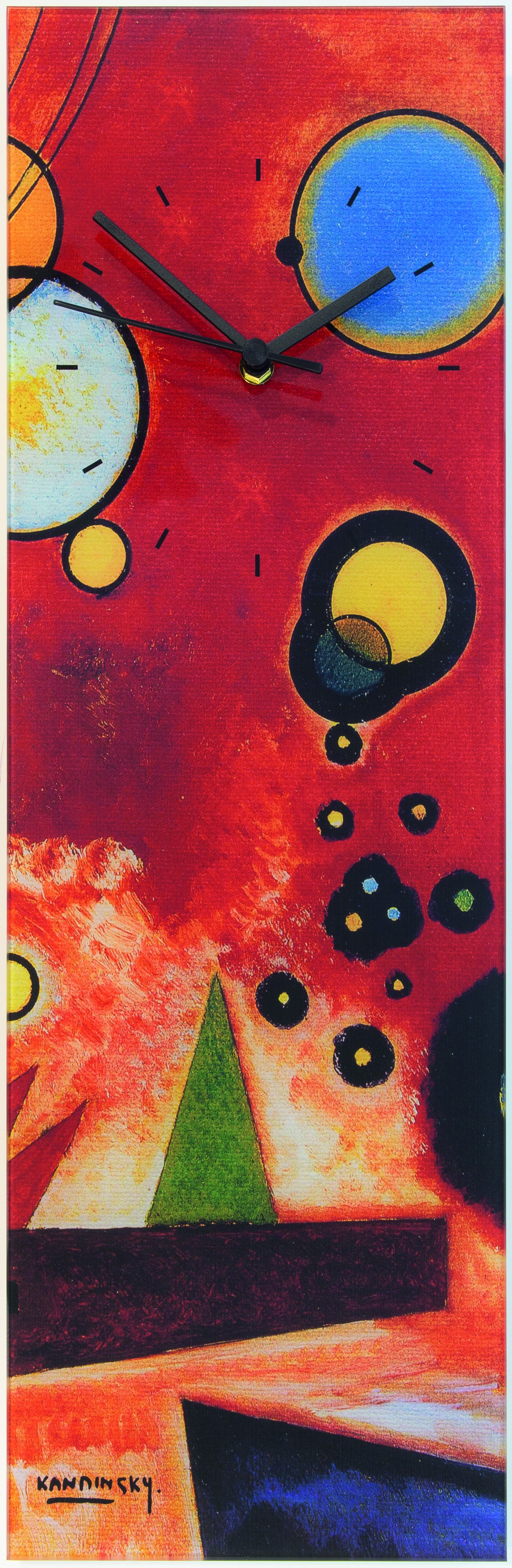 Wanduhr Schweres Rot - Wassily Kandinsky