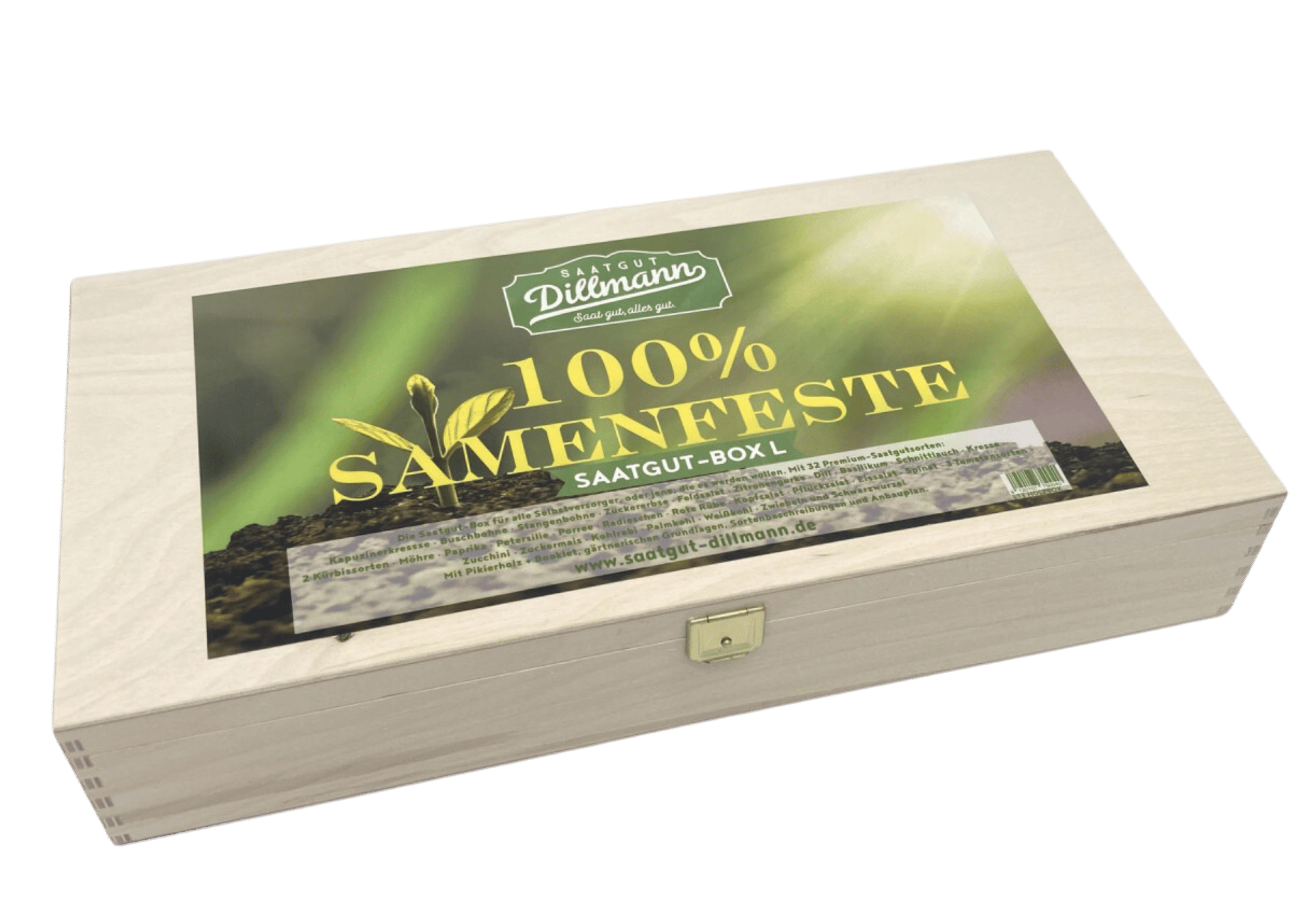 Saatgut-Holzbox L - 100% Samenfest